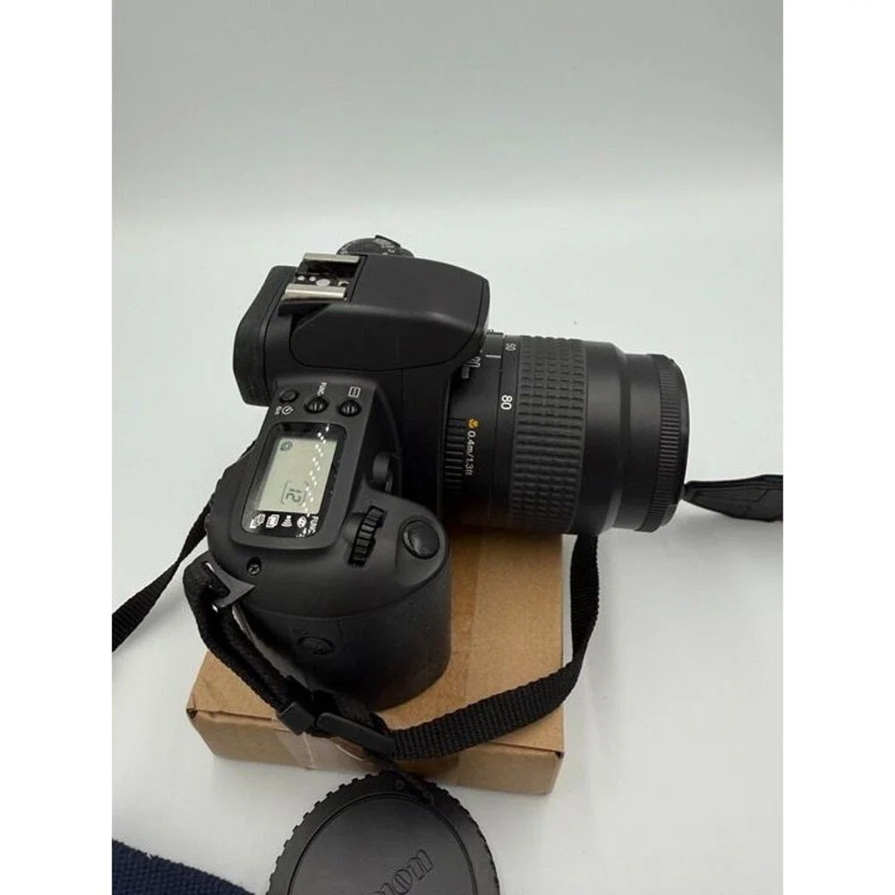 Canon EOS G 35mm SLR Film Camera #1456 with 35-80mm III zoom lens tested Vintage